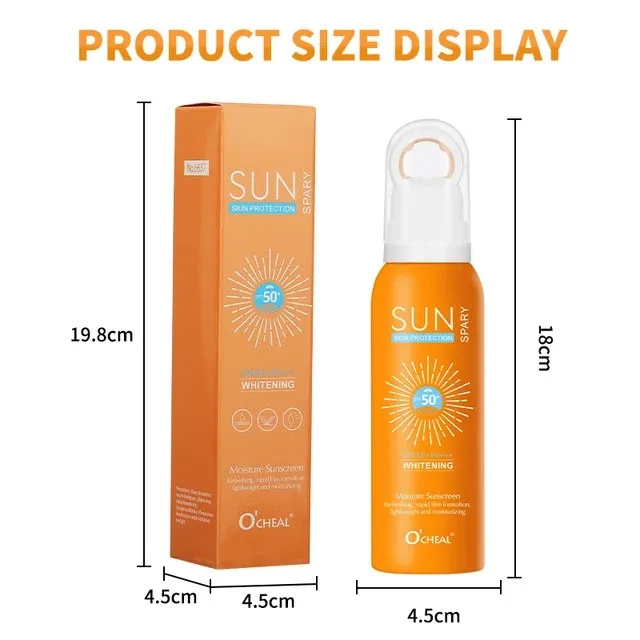 اسپری ضدآفتاب بدون رنگ اوچیل SPF 50 مدل سبک محافظت UVA ، UVB و +++PA حاوی آبرسان مناسب انواع پوست با حجم 150 میلی لیتر - تصویر 5