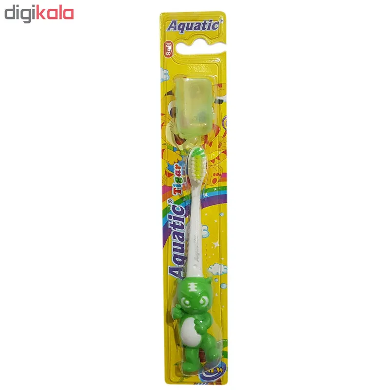 مسواک کودک آکواتیک مدل Tiger با برس نرم - تصویر 6