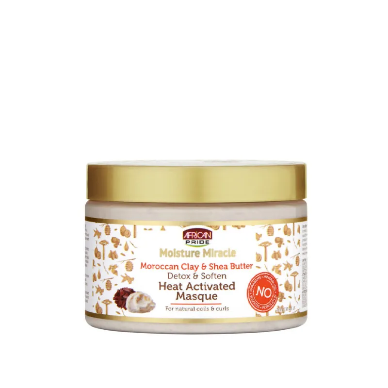 ماسک مو آفریکن پراید مدل Moroccan Clay & Shea Butter حجم 340 میلی لیتر - تصویر 2