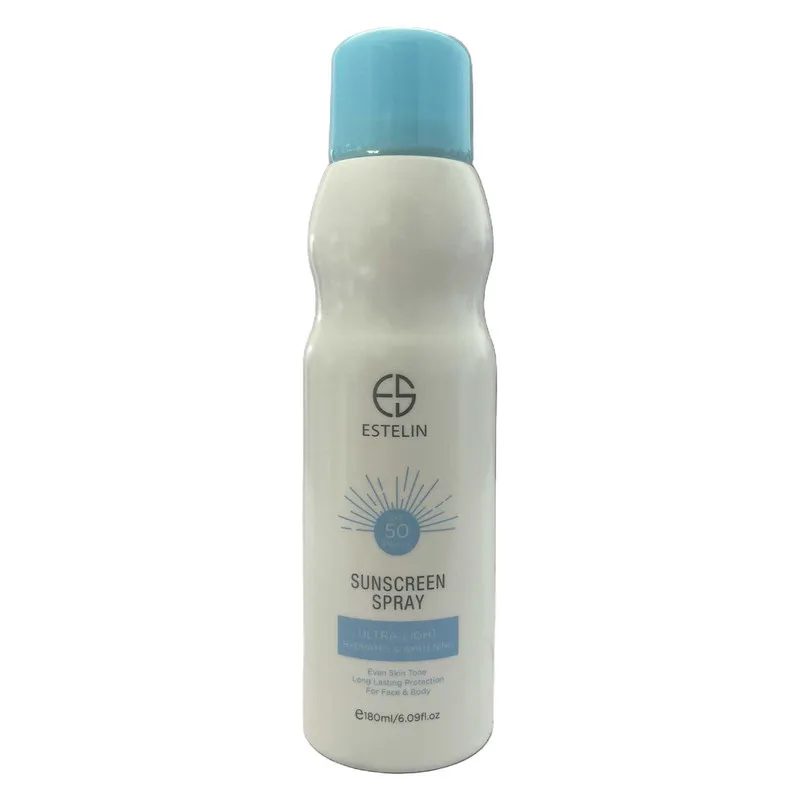 اسپری ضد آفتاب بی رنگ استیلن SPF50 مدل ULTRA محافظ UVA UVB مناسب برای انواع پوست حجم 180 میلی‌لیتر