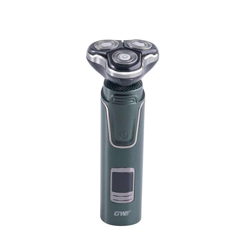 ست ماشین اصلاح موی صورت و بینی شارژی جی دبلیو مدل GW-9936B، اصلاح به صورت صفر زن، خط زن و حجم زن، منبع انرژی با باتری، تکنولوژی اصلاح به صورت برش چرخشی، اندازه اصلاح 0.1 میلی‌متر، مدت زمان شارژ 60 دقی