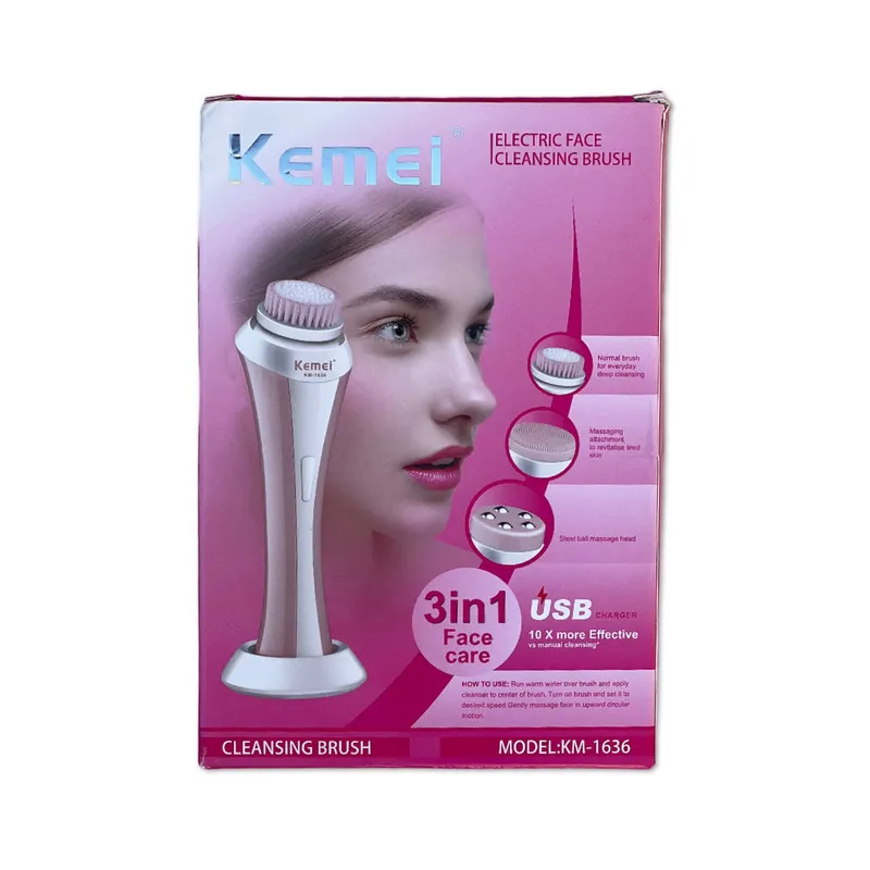 برس پاک سازی صورت کیمی مدل KM-1636 - تصویر 4
