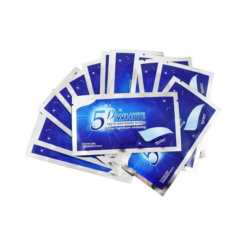 چسب سفید کننده دندان دی وایت مدل 5D بسته 14 عددی - تصویر 2