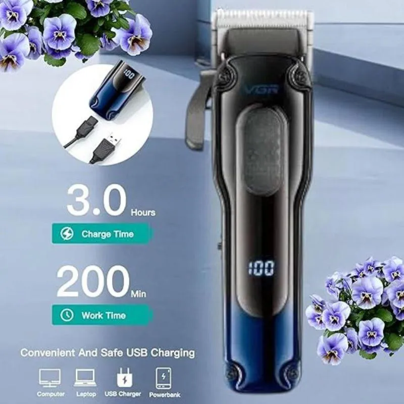 ماشین اصلاح موی سر و صورت شارژی وی جی ار مدل 013 - تصویر 2