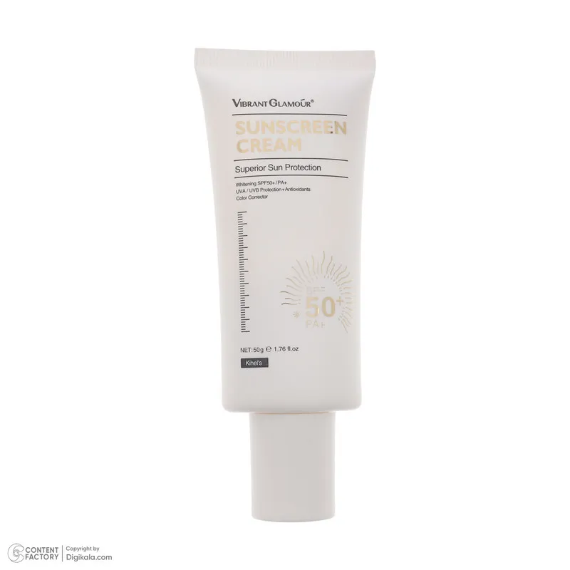 کرم ضد آفتاب بدون رنگ SPF 50 ویبرانت گلمور مدل Superior محافظ PA+ ،UVA ،UVB، تنظیم ترشح چربی پوست، روشنکننده، مناسب انواع پوست حجم 50 میلیلیتر - تصویر 3