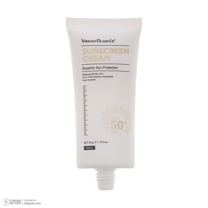 کرم ضد آفتاب بدون رنگ SPF 50 ویبرانت گلمور مدل Superior محافظ PA+ ،UVA ،UVB، تنظیم ترشح چربی پوست، روشنکننده، مناسب انواع پوست حجم 50 میلیلیتر - تصویر 4