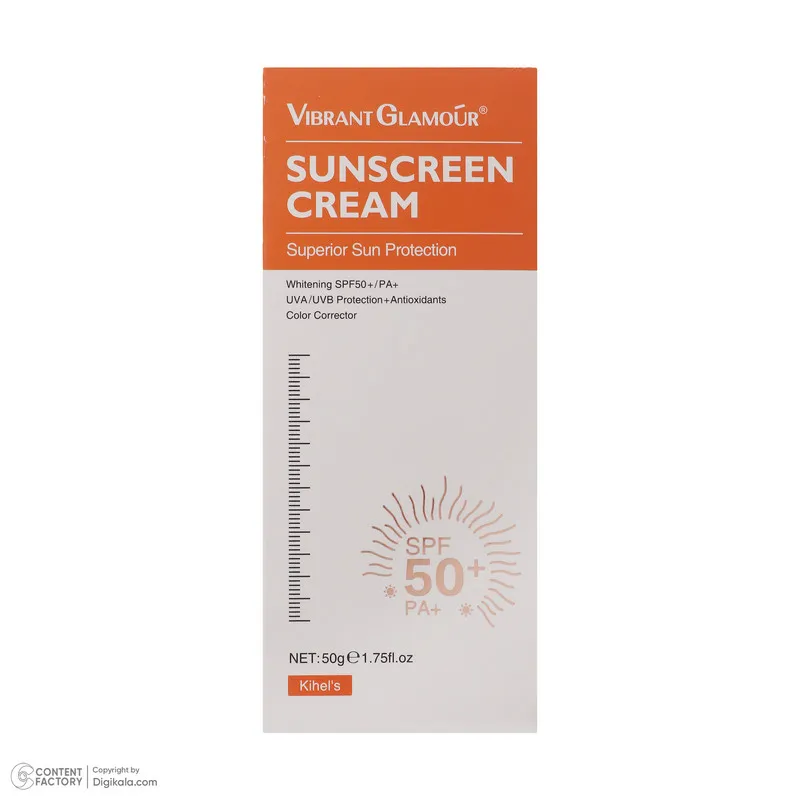 کرم ضد آفتاب بدون رنگ SPF 50 ویبرانت گلمور مدل Superior محافظ PA+ ،UVA ،UVB، تنظیم ترشح چربی پوست، روشنکننده، مناسب انواع پوست حجم 50 میلیلیتر - تصویر 6