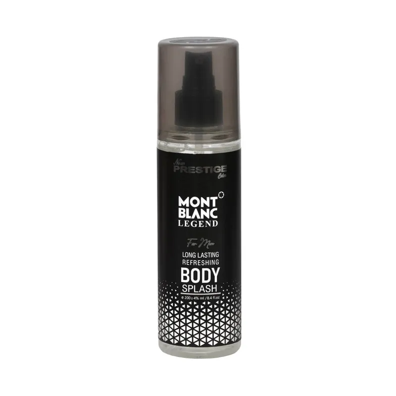 بادی اسپلش مردانه نیو پرستیژ کالر مدل Legend Mont Black حجم 200 میلی لیتر