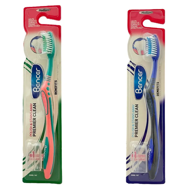 مسواک بنسر مدل Premier Clean با برس متوسط مجموعه 2 عددی - تصویر 2