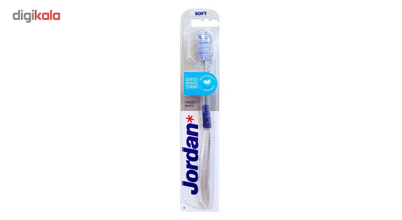 مسواک جردن مدل Target White با برس نرم - تصویر 2