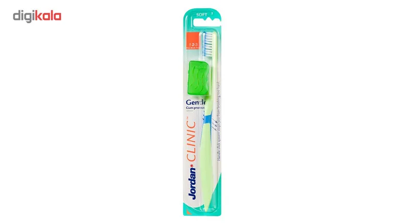 مسواک جردن مدل Gum Protect با برس نرم به همراه درپوش - تصویر 2