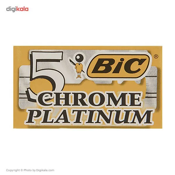 تیغ یدک بیک مدل Platinum Chromium Double Edge - تصویر 2