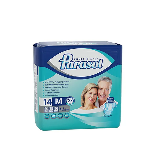 پوشینه بزرگسالان پاراسل مدل پشت کتانی سایز متوسط بسته 14 عددی - تصویر 2