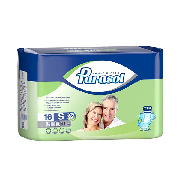 پوشینه بزرگسالان پاراسل مدل پشت کتانی سایز کوچک بسته 16 عددی - تصویر 2