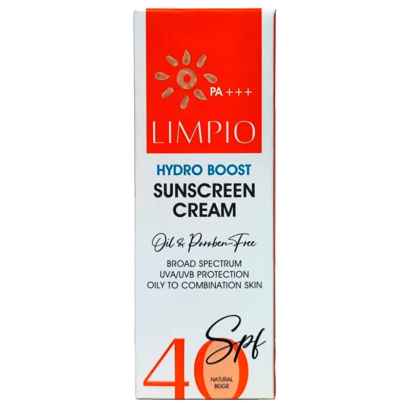 کرم ضد آفتاب بدون رنگ لیمپیو مدل SPF40 محافظ UVA ،UVB و PA+++، ضد لک و حساسیت، تنظیم ترشح چربی پوست، مناسب پوست‌ چرب و مختلط حجم 50 میلی‌لیتر - تصویر 2