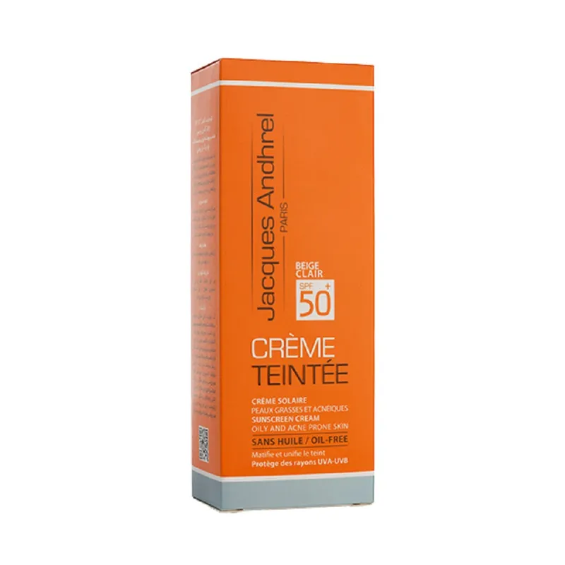 کرم ضد آفتاب رنگی ژاک آندرل پاریس SPF 50 مدل TEINTEE02 ‌مناسب برای پوست‌ چرب حجم 50 میلی‌لیتر - تصویر 2