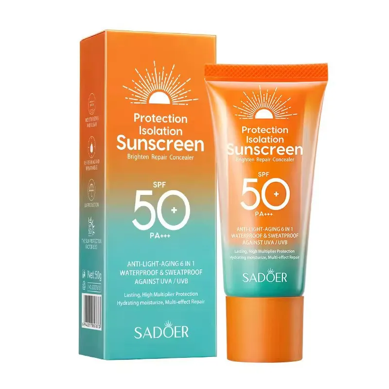 کرم ضد آفتاب بدون رنگ سادور SPF 50 مدل PI محافظ UVA ،UVB و PA+++، ضد حساسیت، ضد چروک و ضد پیری، مناسب انواع پوست‌  وزن 50 گرم - تصویر 2