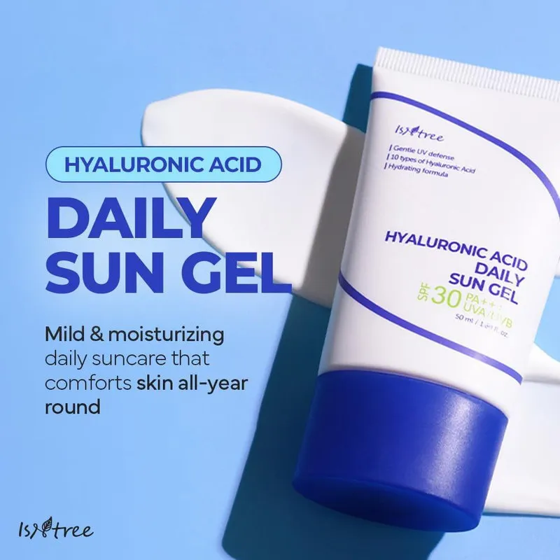 کرم ضد آفتاب بی رنگ ایزنتری SPF 30 مدل هیالورونیک اسید ‌محافظ UVA ،UVB، مرطوب کننده قوی، مناسب برای انواع پوست‌ حجم 50 میلی‌لیتر - تصویر 3