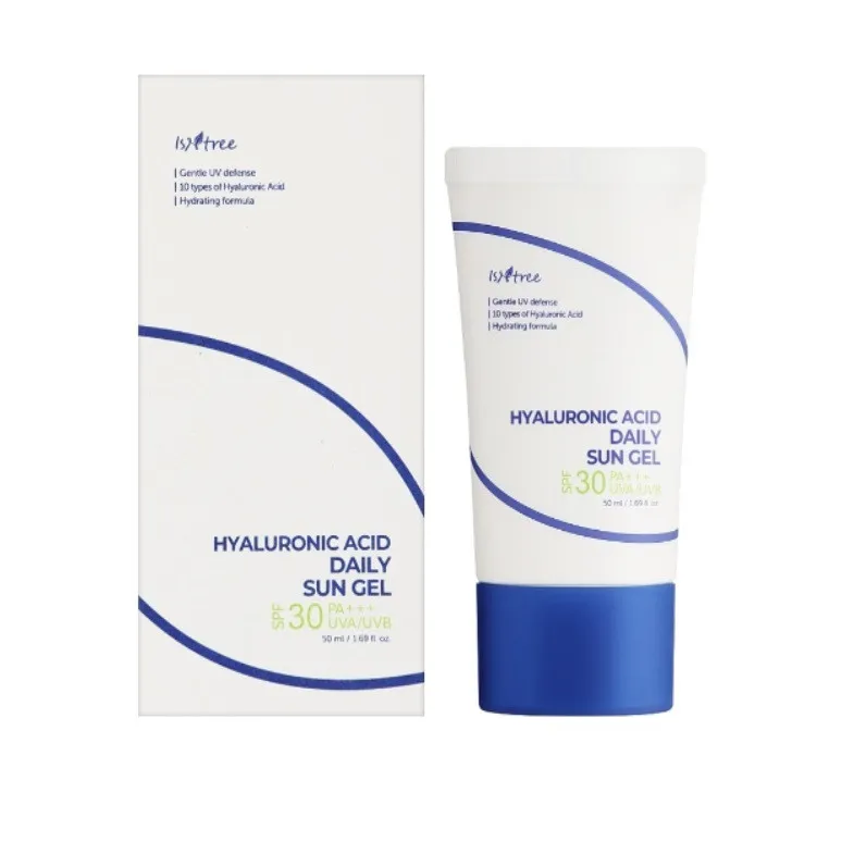 کرم ضد آفتاب بی رنگ ایزنتری SPF 30 مدل هیالورونیک اسید ‌محافظ UVA ،UVB، مرطوب کننده قوی، مناسب برای انواع پوست‌ حجم 50 میلی‌لیتر - تصویر 5