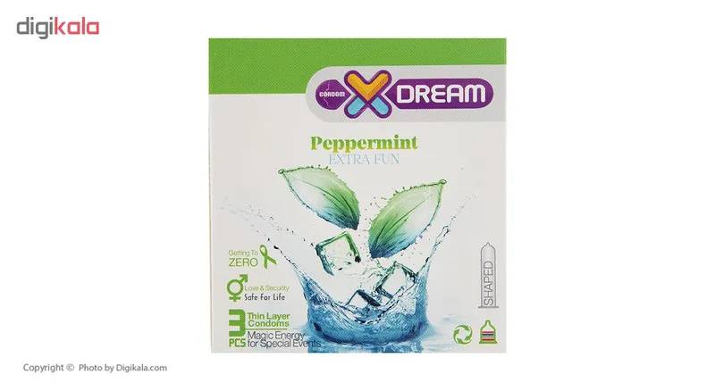 کاندوم ایکس دریم مدل Peppermint بسته 3 عددی - تصویر 2