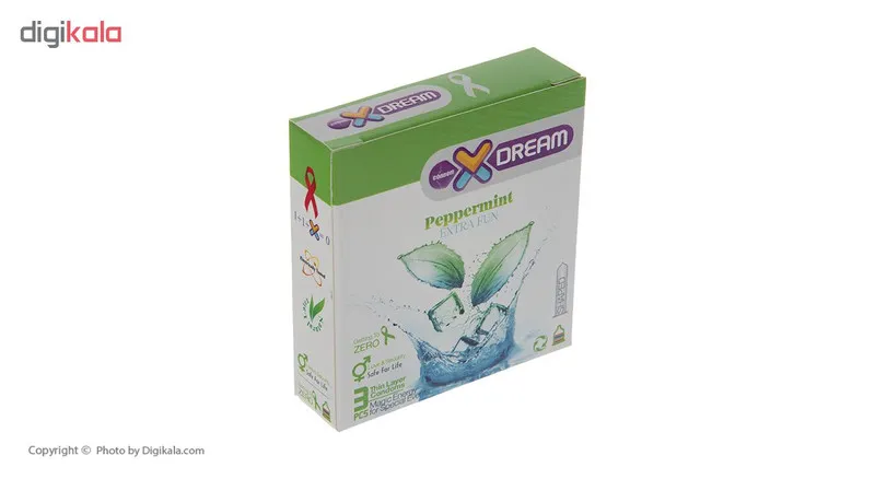 کاندوم ایکس دریم مدل Peppermint بسته 3 عددی - تصویر 3