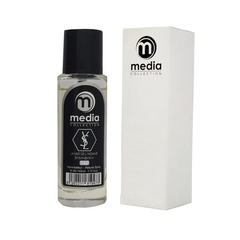 عطر جیبی مردانه مدیا مدل la niut de homme با رایحه شیرین حجم 35 میلیلیتر