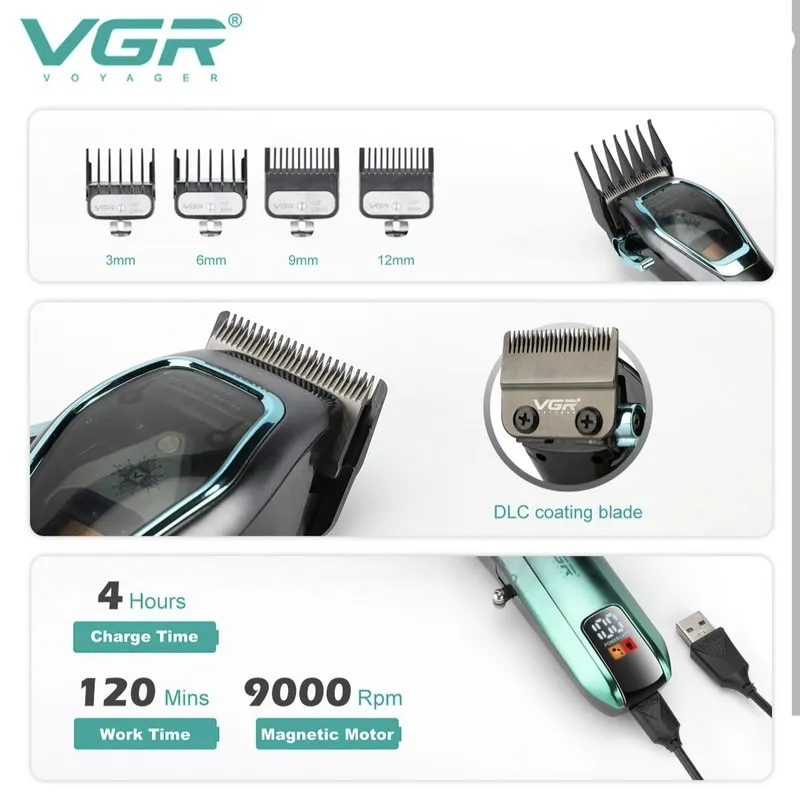 ماشین اصلاح موی سر وی جی ار مدل V-674 - تصویر 4