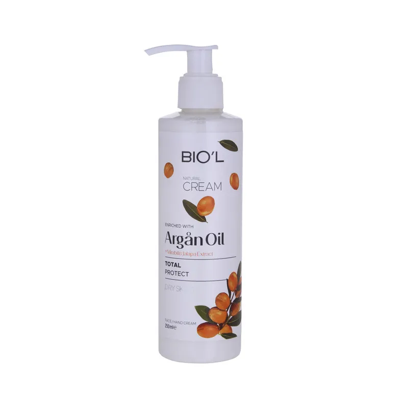 کرم مرطوب کننده بیول مدل Argan Oil مناسب پوستهای خشک حجم 250 میلیلیتر