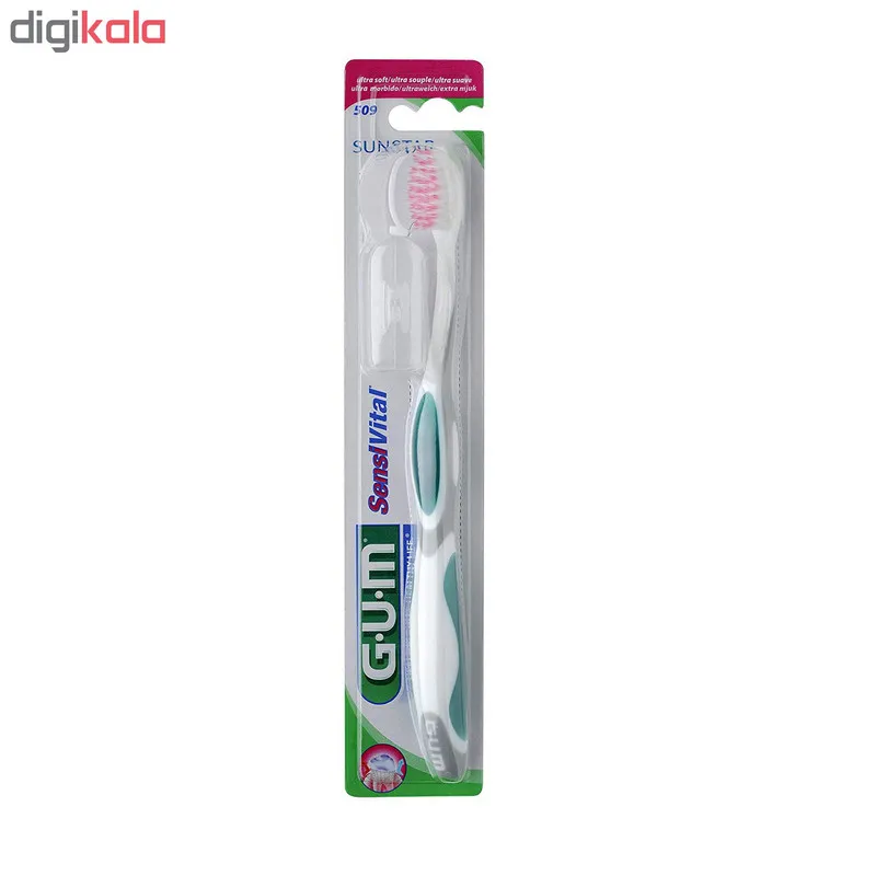 مسواک جی یو ام مدل Sensivital با برس خیلی نرم - تصویر 2