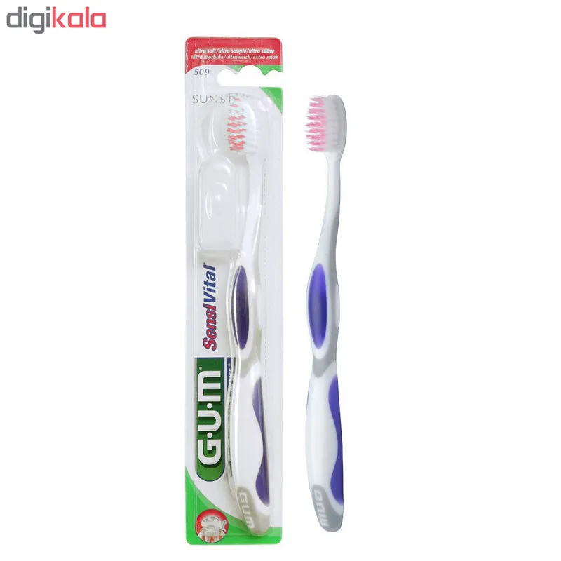 مسواک جی یو ام مدل Sensivital با برس خیلی نرم - تصویر 3