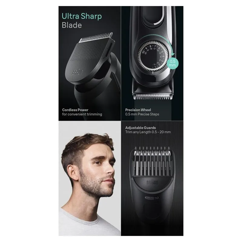 ماشین اصلاح موی سر و صورت شارژی براون مدل BT3410 - تصویر 6