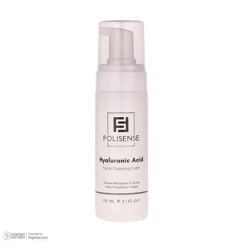 فوم شستشو صورت فولیسنس مدل Hyaluronic Acid مناسب پوستهای معمولی و خشک حجم 150 میلیلیتر - تصویر 3
