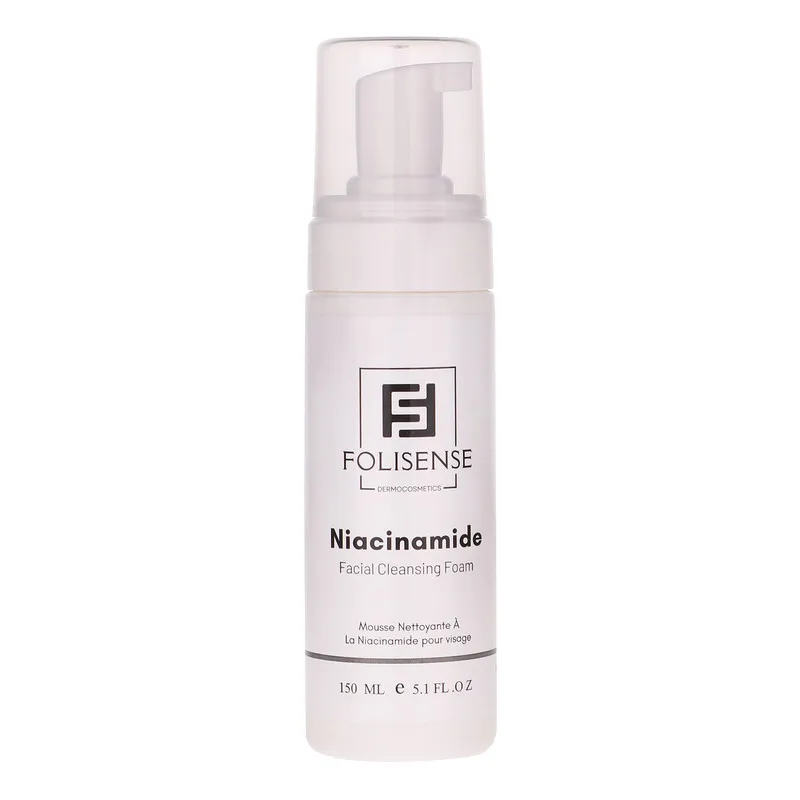 فوم شستشو صورت فولیسنس مدل Niacinamide مناسب پوست‌های چرب و آکنه‌ای حجم 150 میلی‌لیتر