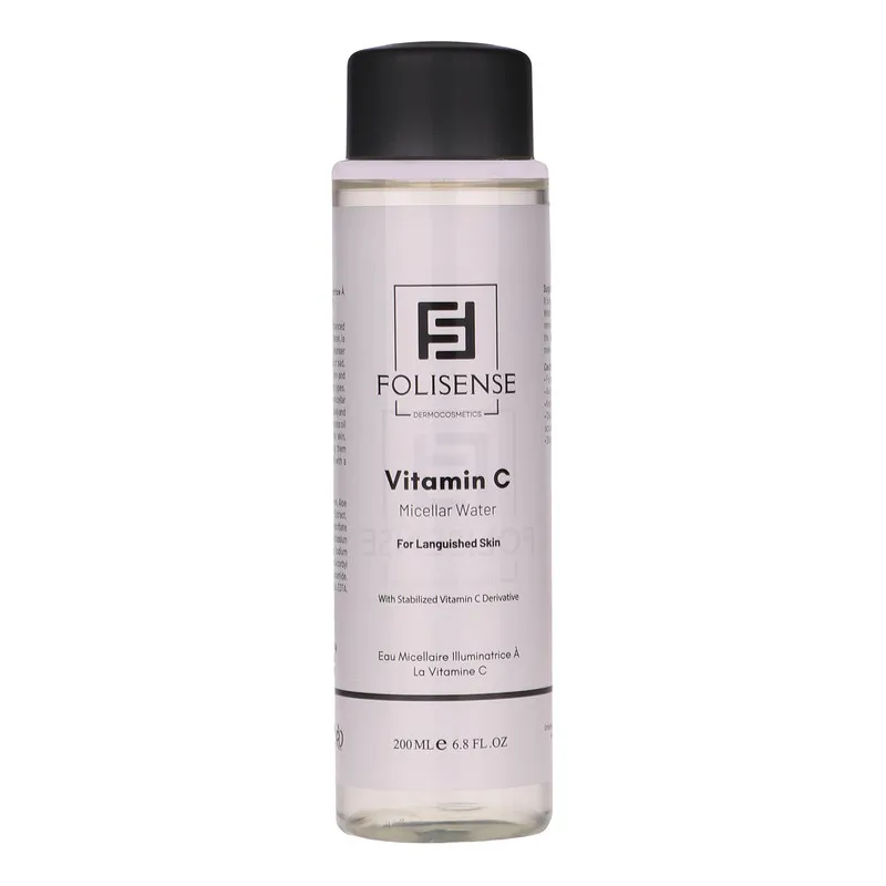 میسلار واتر روشن‌کننده پوست صورت فولیسنس مدل Vitamin C مناسب انواع پوست حجم 200 میلی‌لیتر