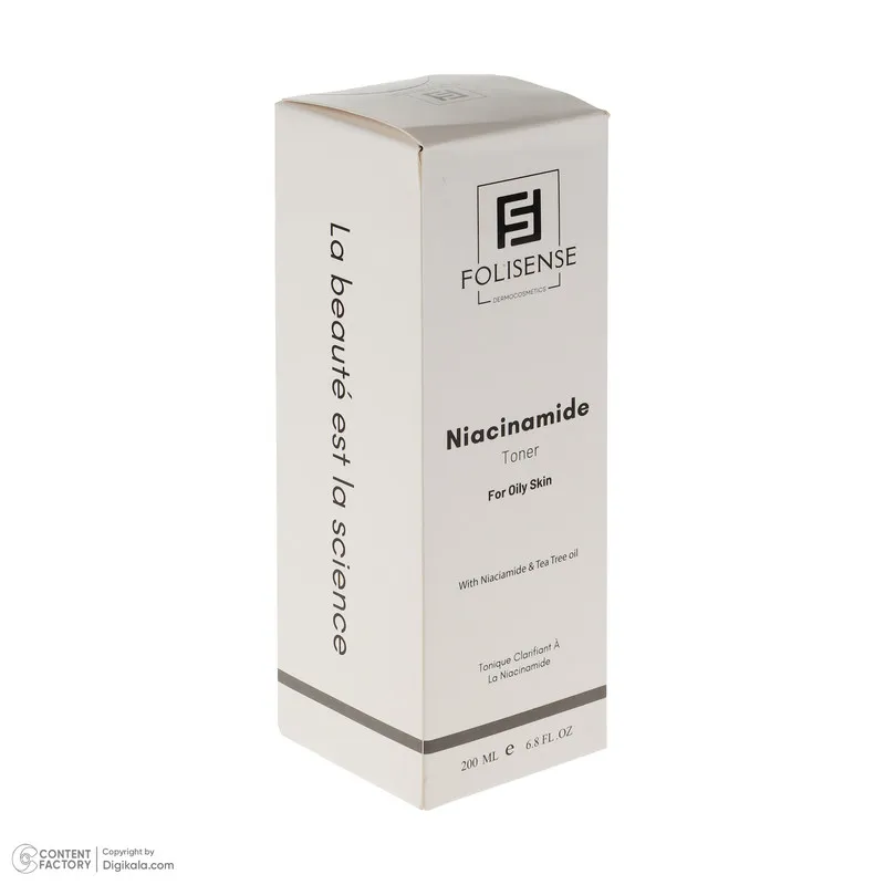 تونر فولیسنس مدل Niacinamide مناسب پوست‌های چرب حجم 200 میلی‌لیتر - تصویر 4