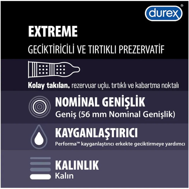 کاندوم دورکس مدل EXTREME بسته 30 عددی - تصویر 2