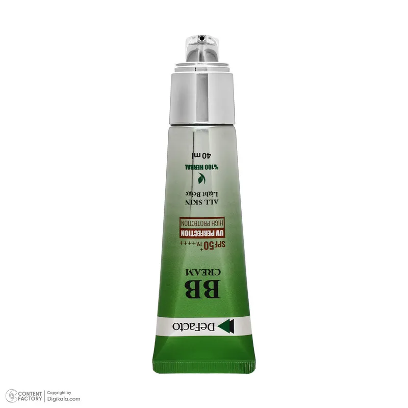 کرم پودر BB مایع SPF 50 دیفکتو مدل professional شماره 1 مناسب برای انواع پوست حجم 40 میلیلیتر - تصویر 5