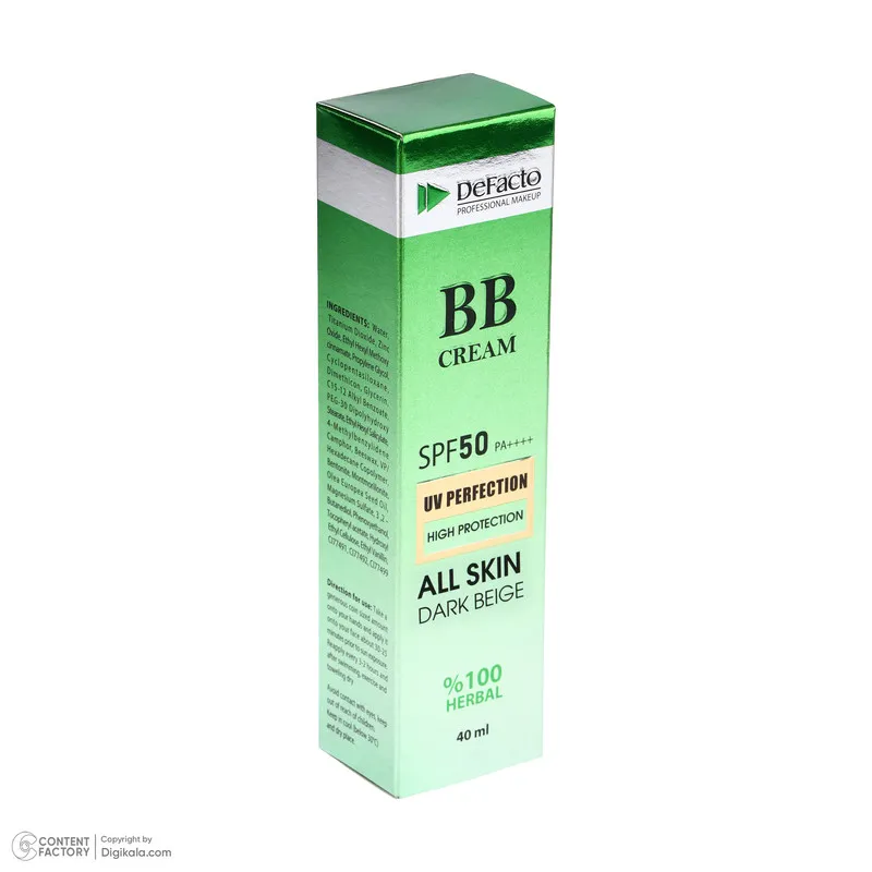 کرم پودر BB مایع SPF 50 دیفکتو مدل professional شماره 2 مناسب برای انواع پوست حجم 40 میلی‌لیتر - تصویر 2