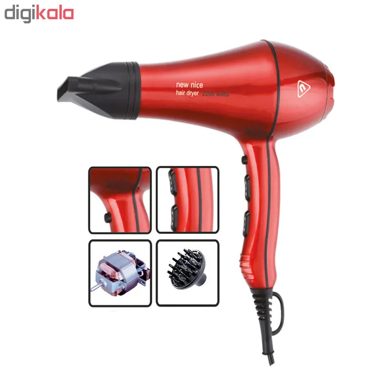 سشوار حرفه ای نیو نایس مدل NW-1023 - تصویر 3
