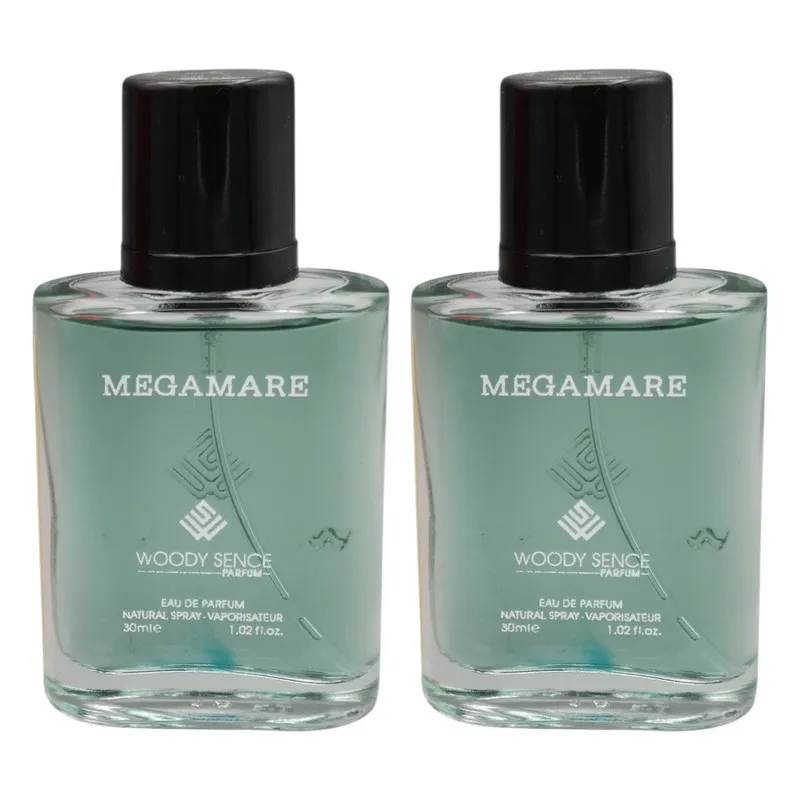 عطر جیبی وودی سنس مدل مگاماره حجم 30 میلی لیتر بسته 2 عددی