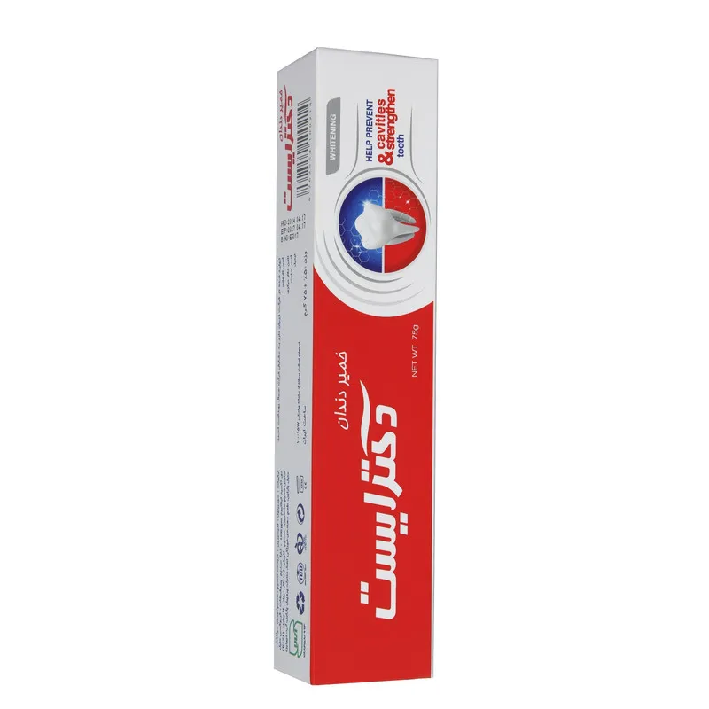 خمیر دندان دکتر ایست مدل cavities and strengthen وزن 75 گرم - تصویر 2