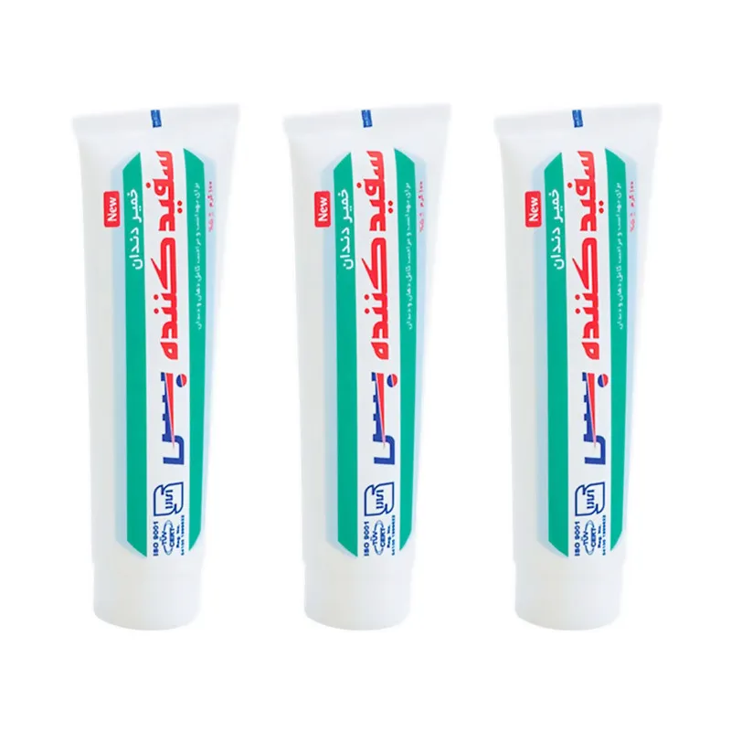 خمیر دندان بس مدل Whitener وزن 100 گرمی مجموعه 3 عددی