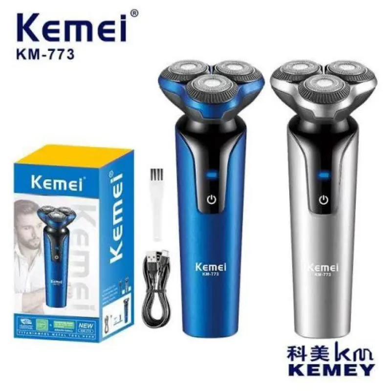 ست ماشین اصلاح موی صورت و بدن شارژی کیمی مدل km-773 - تصویر 2