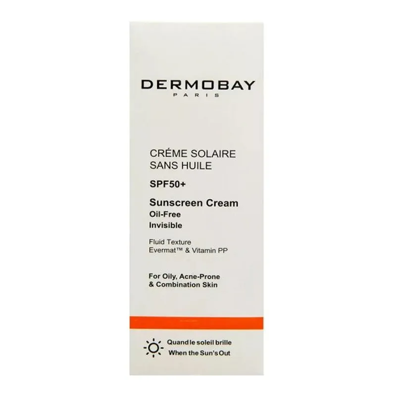 کرم ضد آفتاب بدون رنگ درموبای SPF 50 مدل 01 محافظ UVA، ‌تنظیم کننده ترشح چربی پوست مناسب پوست‌های چرب و مختلط حجم 40 میلی‌لیتر - تصویر 2