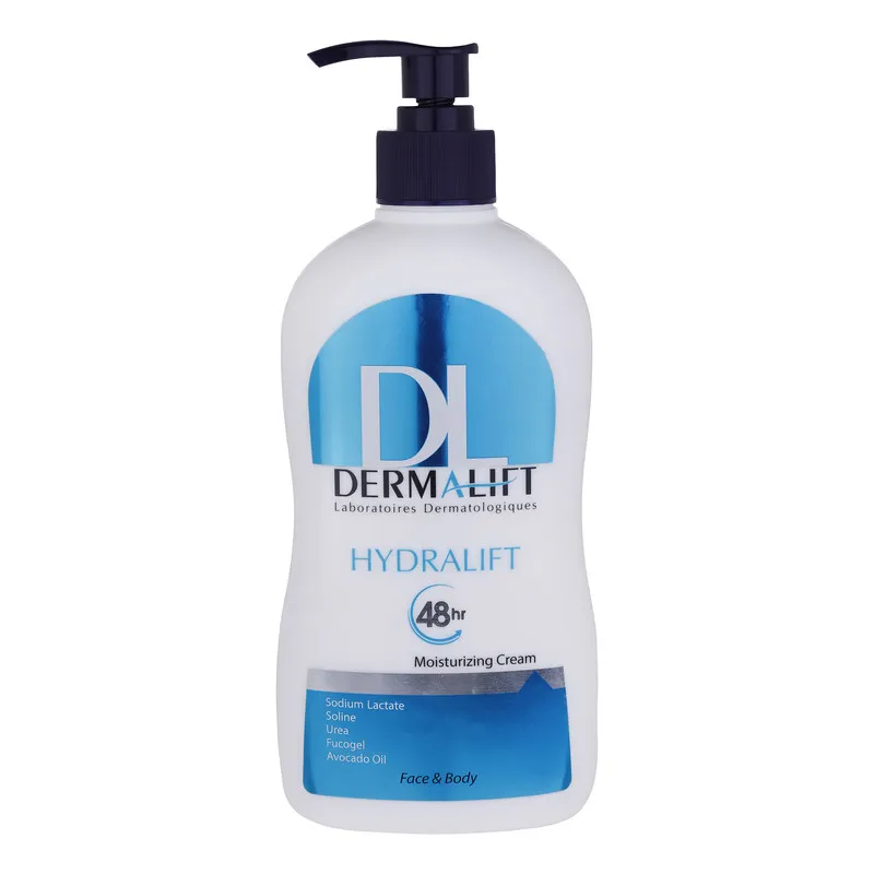 کرم مرطوب کننده دست و صورت درمالیفت مدل Hydralift مناسب پوستهای خشک حجم 400 میلیلیتر