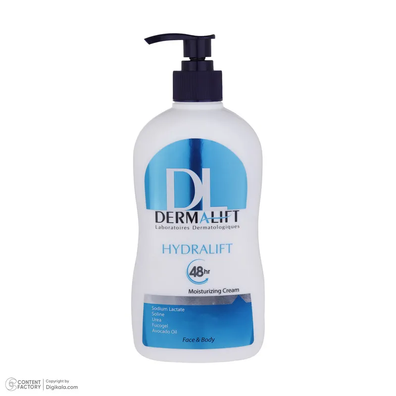 کرم مرطوب کننده دست و صورت درمالیفت مدل Hydralift مناسب پوستهای خشک حجم 400 میلیلیتر - تصویر 3