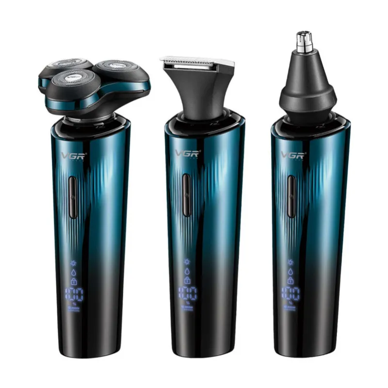 ماشین اصلاح موی سر و صورت شارژی وی جی ار مدل V-303 - تصویر 2