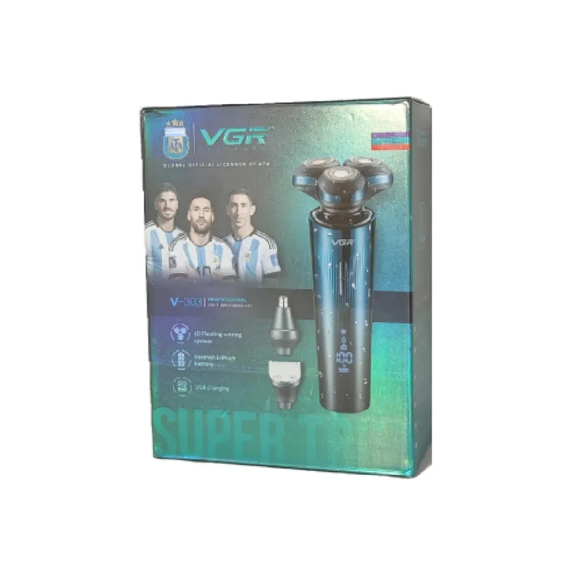 ماشین اصلاح موی سر و صورت شارژی وی جی ار مدل V-303 - تصویر 3
