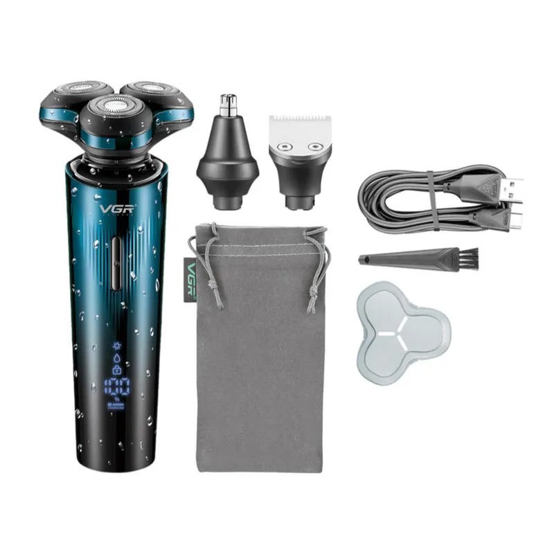 ماشین اصلاح موی سر و صورت شارژی وی جی ار مدل V-303 - تصویر 6