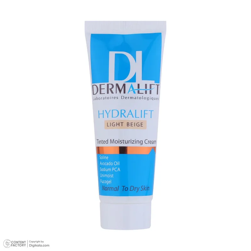 کرم مرطوب کننده رنگی صورت درمالیفت مدل HYDRALIFT مناسب پوستهای خشک و معمولی حجم 40 میلی لیتر - تصویر 2